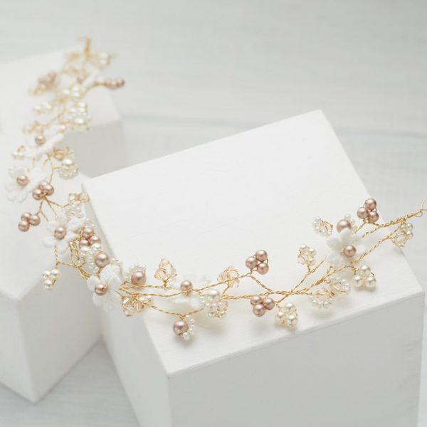 Lace Daisy Wedding Hairvine