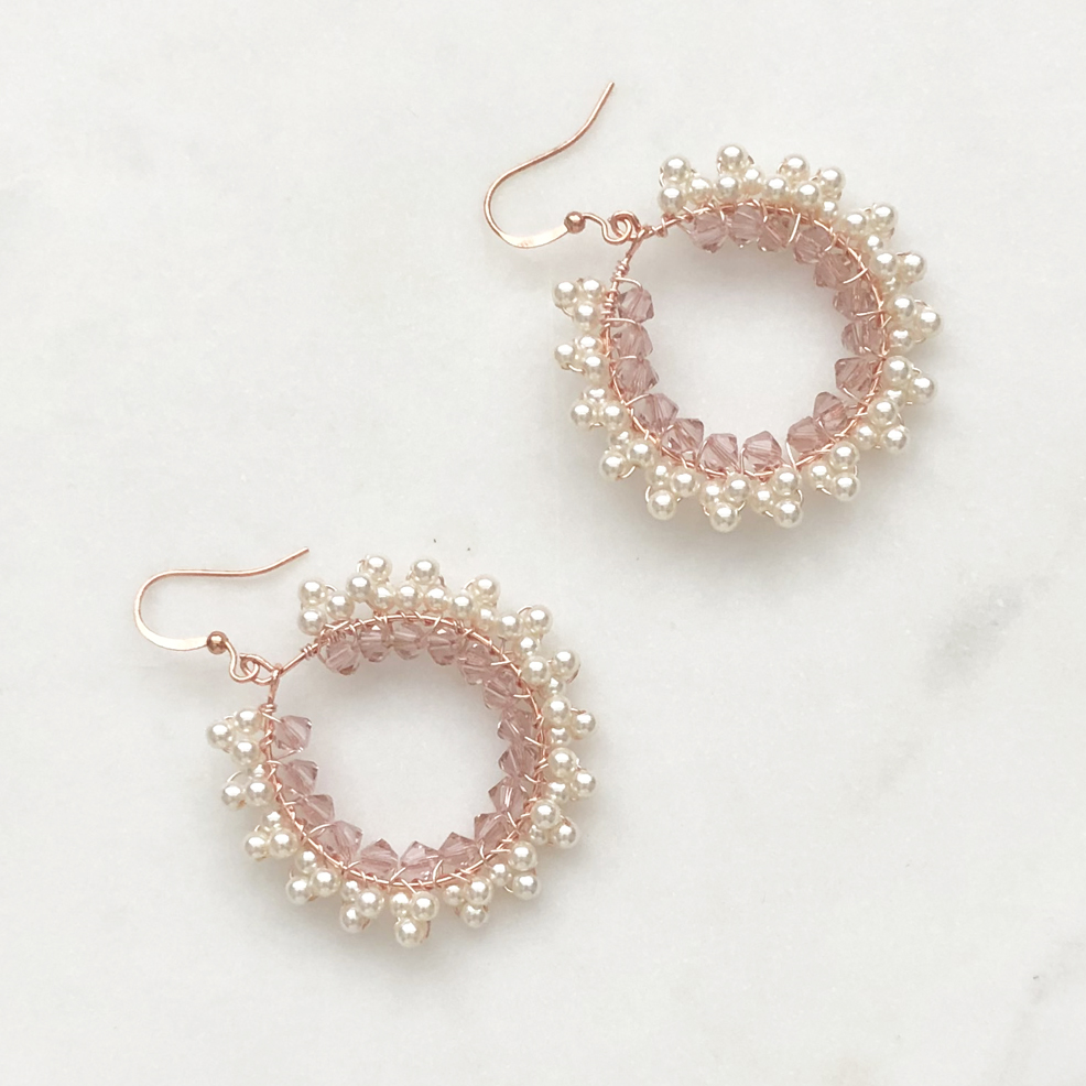 Katie Rose Gold Hoop Earrings - Image 2
