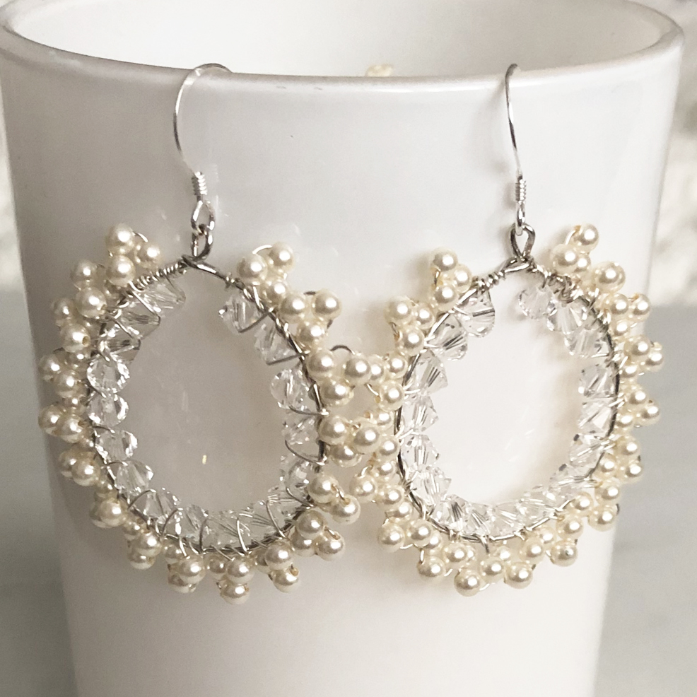 Katie Silver Hoop Earrings - Image 2