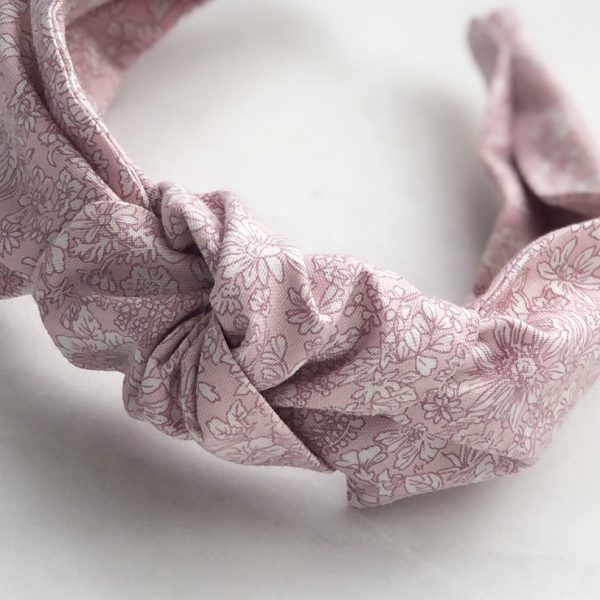 Knotted Headband Pink Liberty Mini