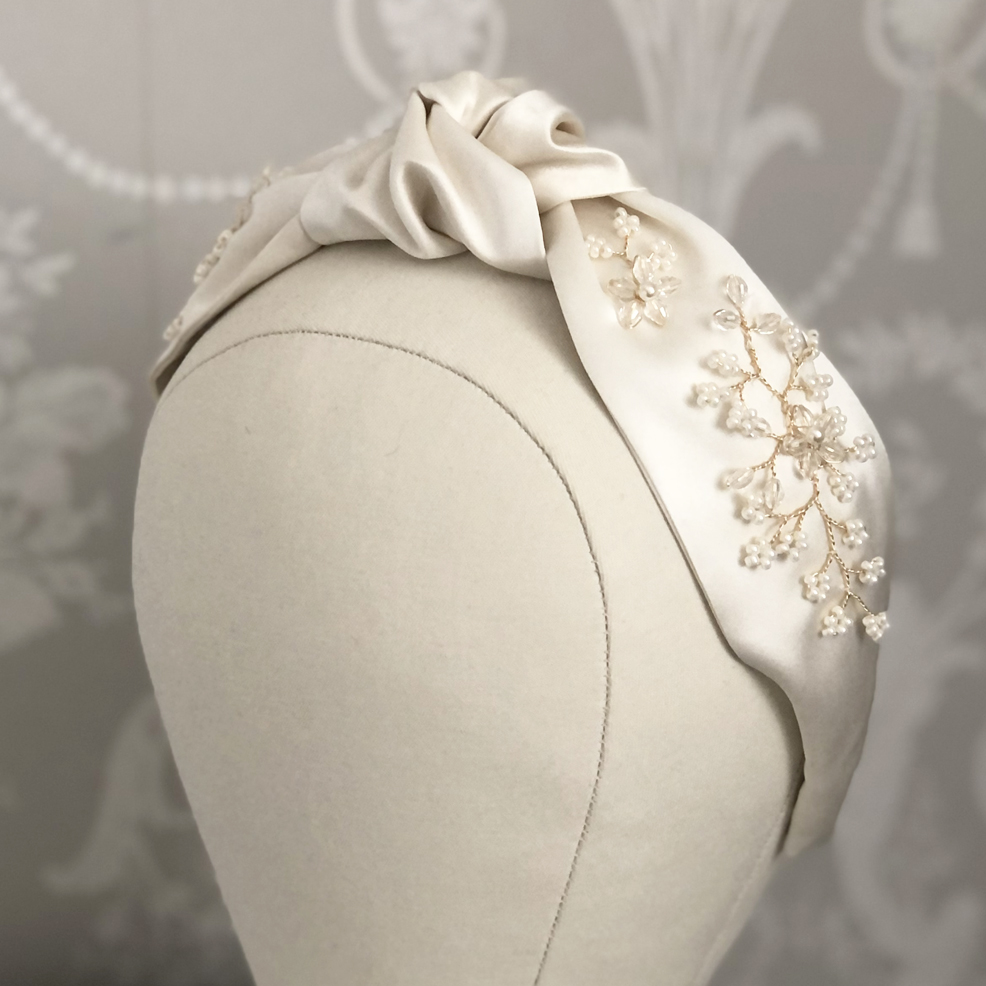 Florence Silk Headband - Image 3