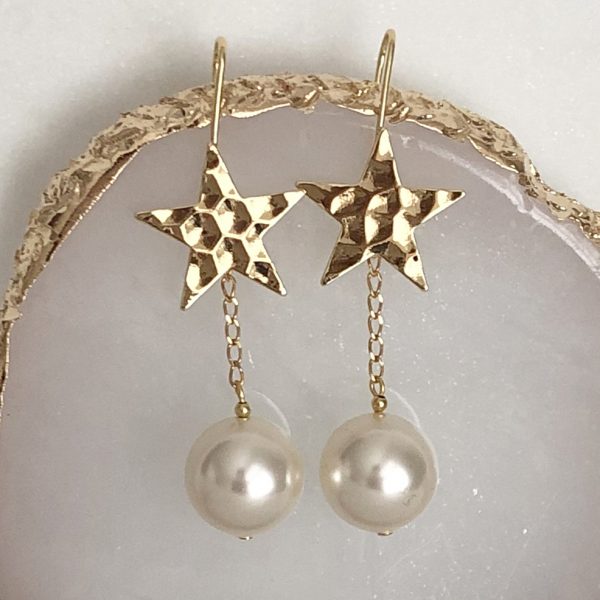 Star Pearl Earrings