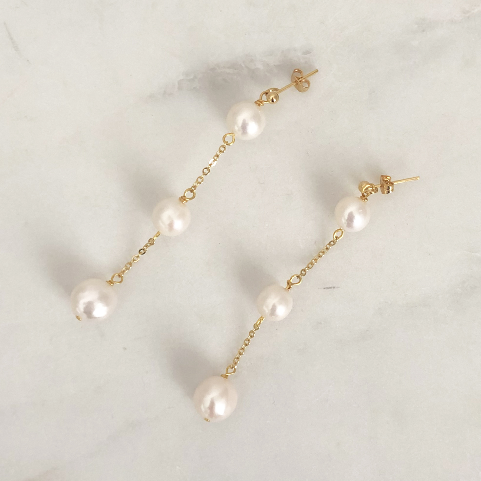 Peace Pearl Earrings