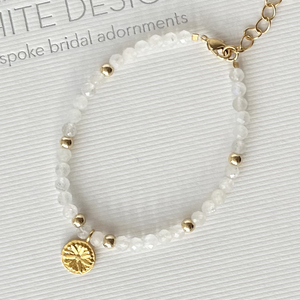 Moonstone Daisy Bracelet - Image 3