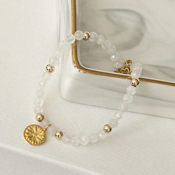 Moonstone Daisy Bracelet