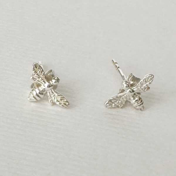 Silver Bee Earrings