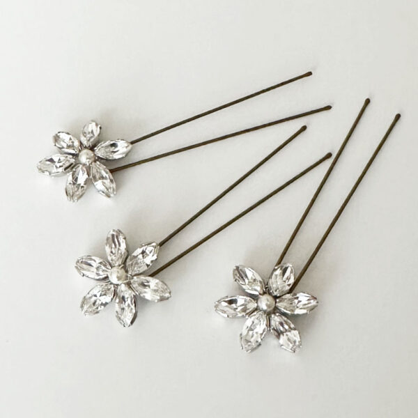 Betsy Hair Pins Silver