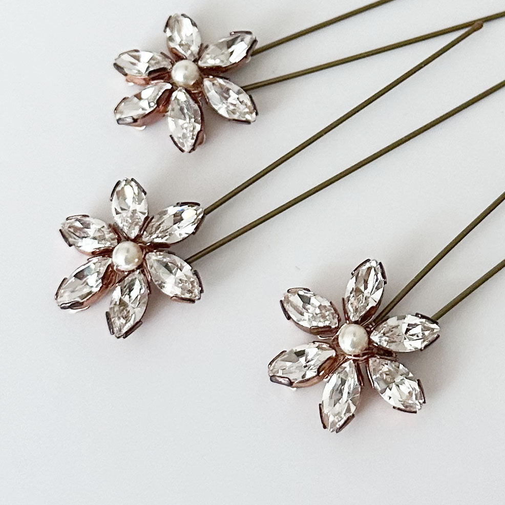 Betsy hair Pins Rose Gold