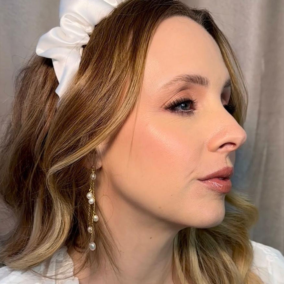 Margarite Drop Earrings on model